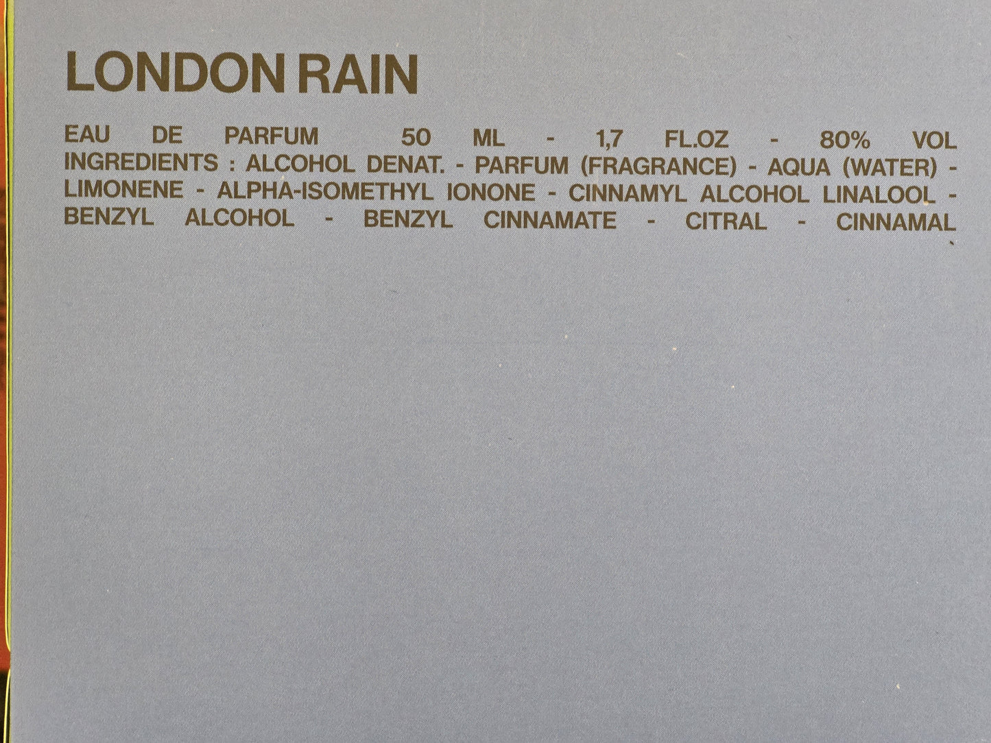 London Rain