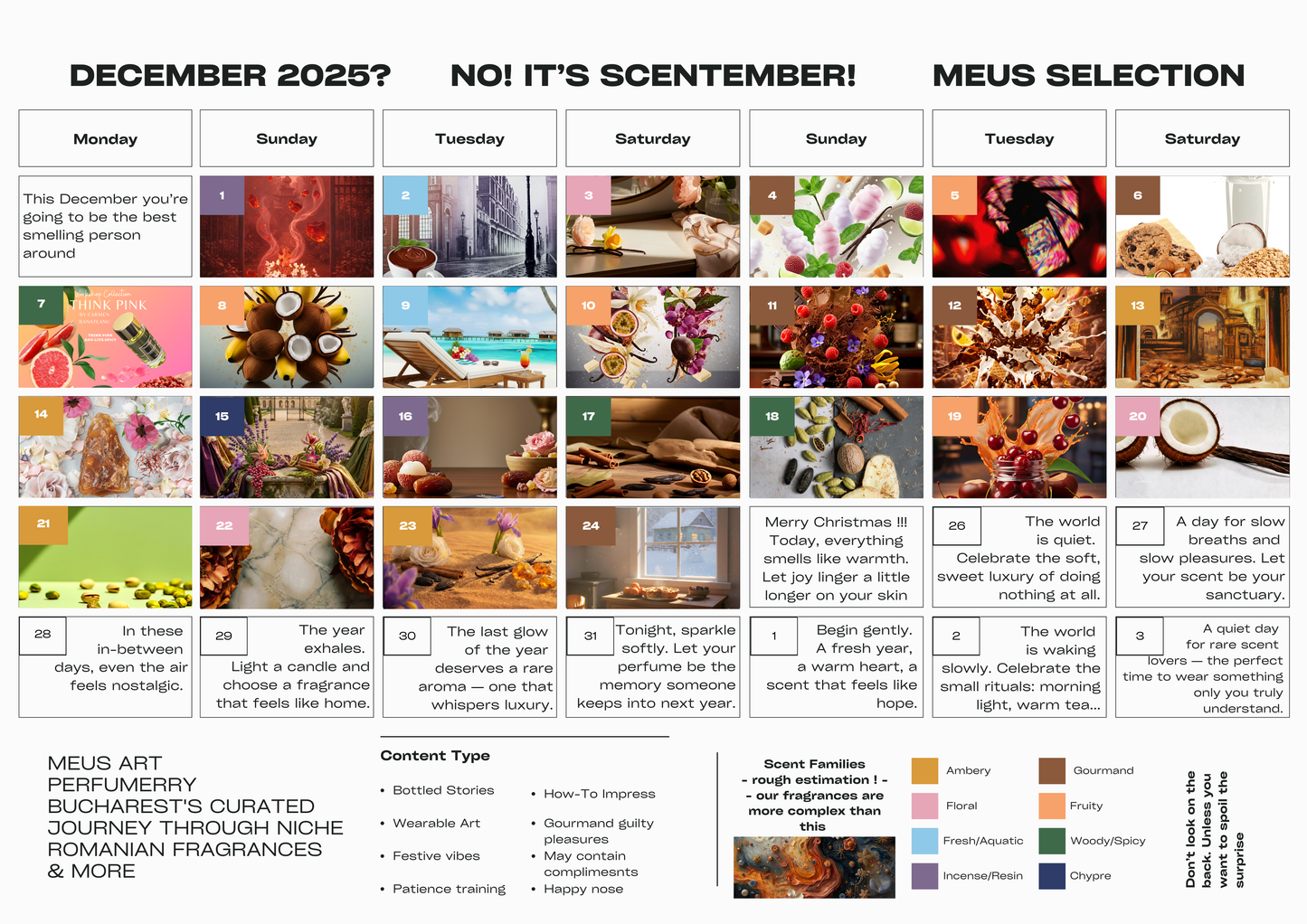 Meus Bucharest Advent Calendar 2025 Edition